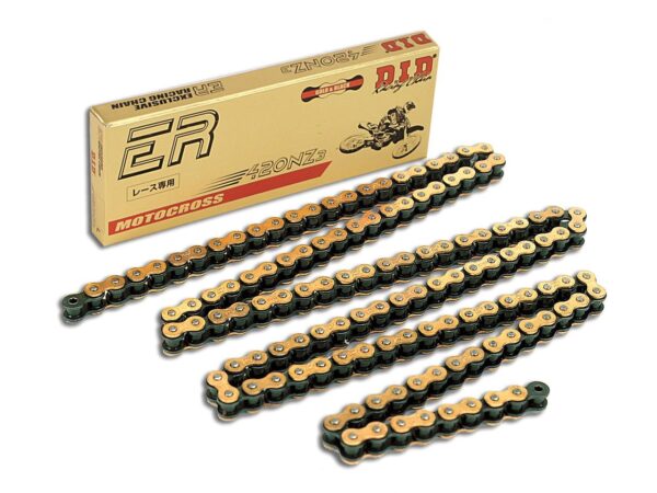 DID Chain 420 NZ x 130 Links Gold + Clip