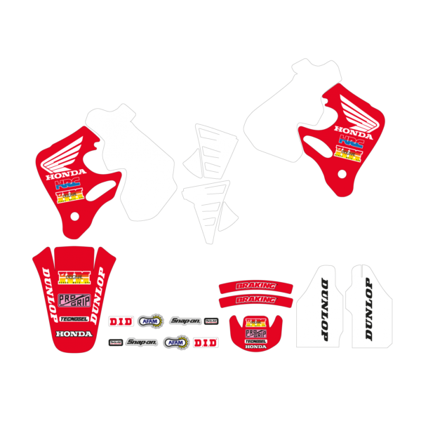 Blackbird stickerset OEM 1992 +zadelovertrek Honda CR 125R 1993-1997 & CR 250R 1992-1996