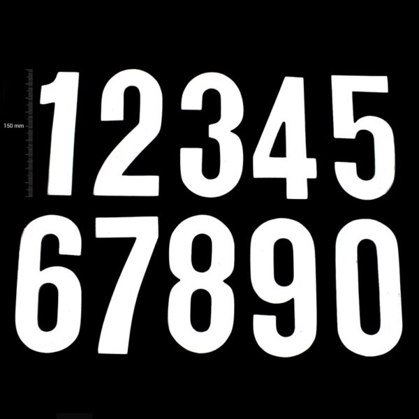 *TMV Digits 150mm White '4' (20pcs)