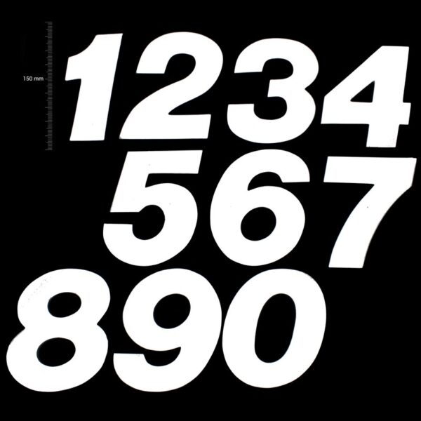 **TMV MX Digits 150mm White '2' (3pcs)