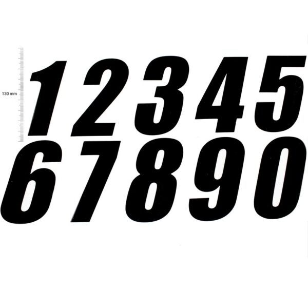 *TMV Pro Digits 130mm Black '7' (3pcs)