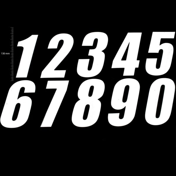 *TMV Pro Digits 130mm White '6' (3pcs)