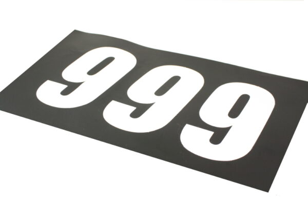 *TMV Pro Digits 130mm White '9' (3pcs)