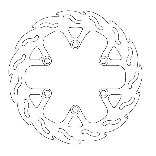 MMT Brake Disc Rear Flame KLX250 S R 09-14 240mm