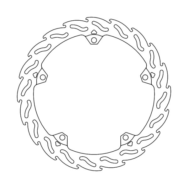 MMT Flame front disc right Triumph: Trident 660