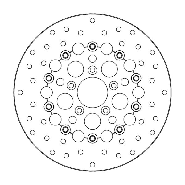 MMT Harley Kingman floating disc Ø292 steel c (8,7mm holes)