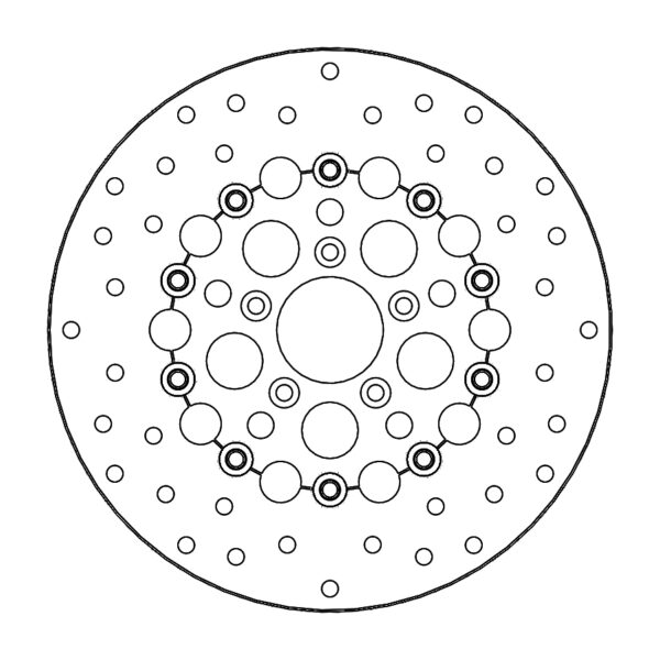 MMT Harley Kingman floating disc Ø300 steel car(8,7mm holes)