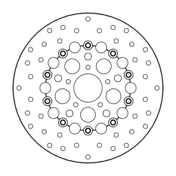 MMT Harley Kingman floating disc Ø300 steel carrier