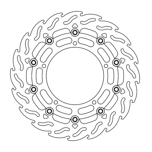 MMT Flame front disc left Yamaha: YZF R6, FZ6, FZ6 600 Fazer