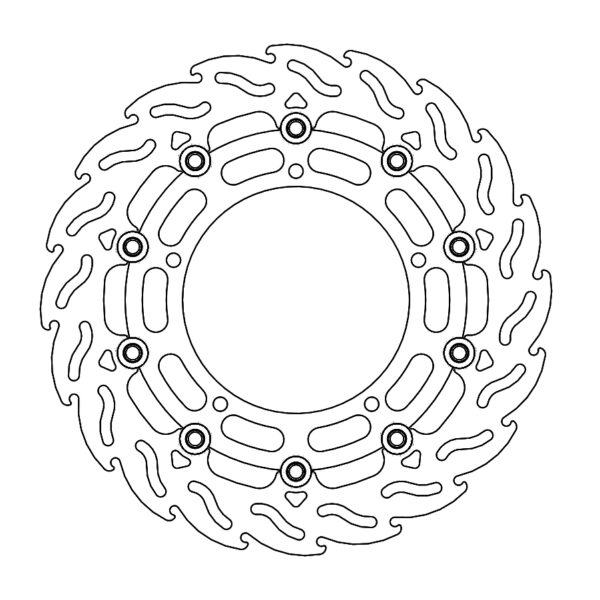 MMT Flame front disc right Yamaha: YZF R6, FZ6, FZ6 600 Faze