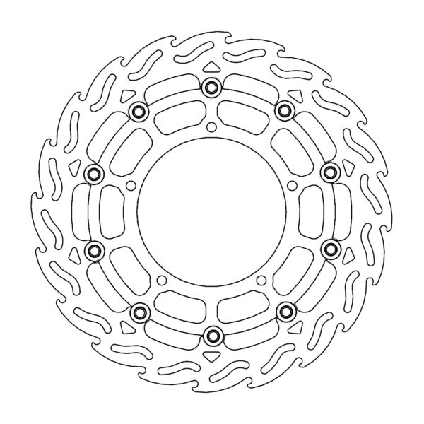 MMT Flame front disc left Yamaha: YZF R1