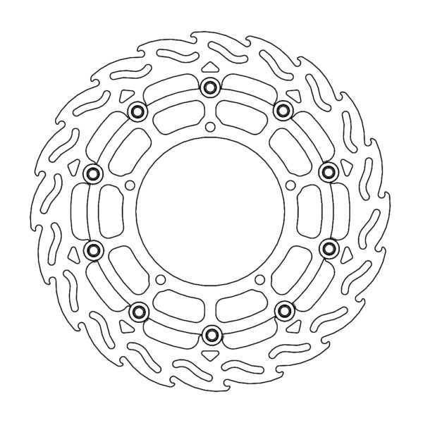 MMT Flame front disc right Yamaha: YZF R1, FZ1