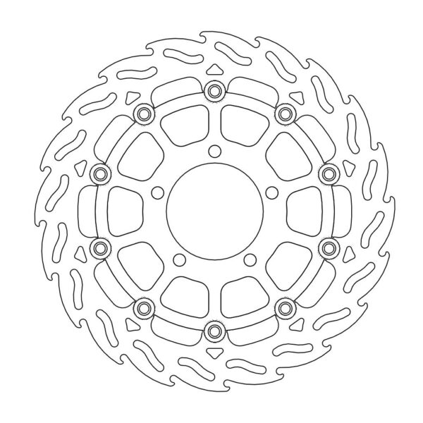 MMT Flame front disc right Kawa: ZX-6R/RR Ninja, ZX-10R