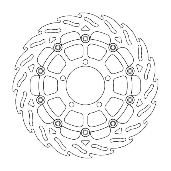 MMT Flame front disc right Triumph: Daytona 675 ABS