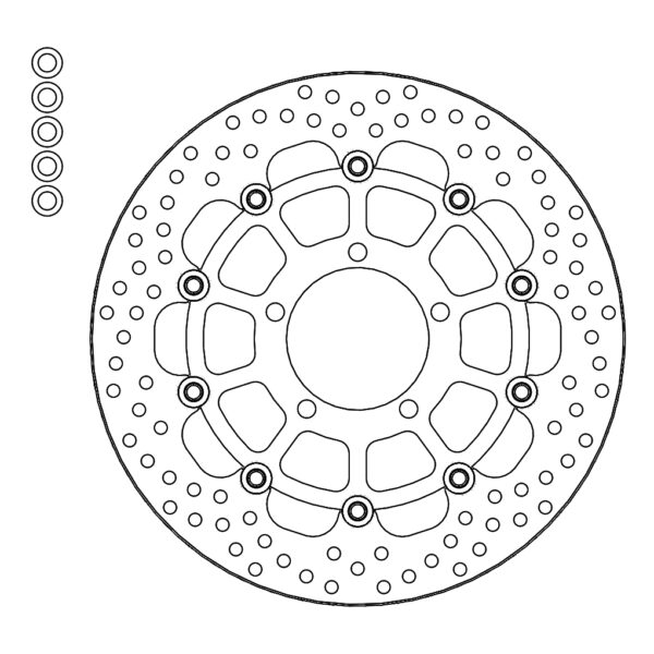 MMT Halo front disc left Triumph: Bonneville