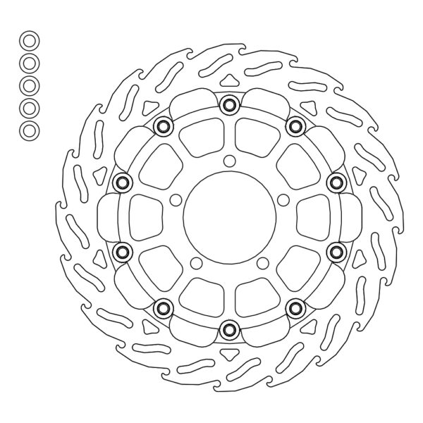 MMT Racing Flame front disc left Triumph: Bonneville