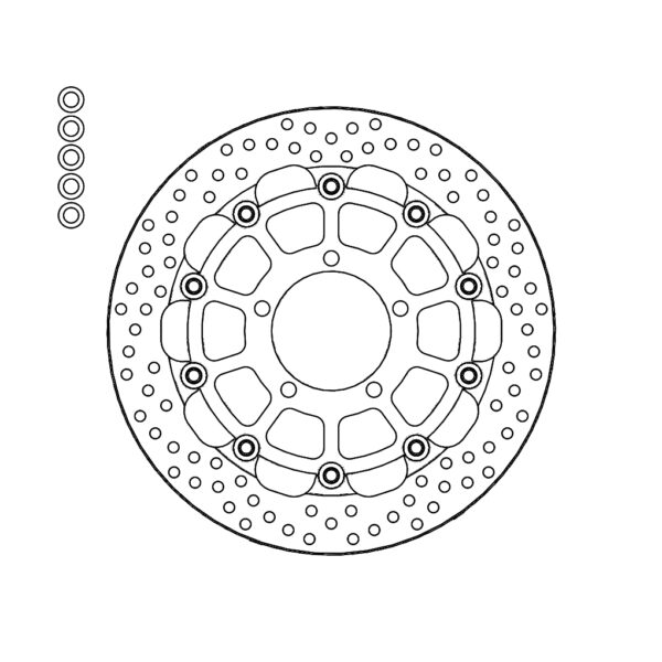 MMT Racing Halo front disc left Triumph: Bonneville