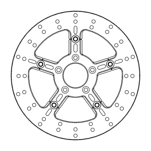 MMT Harley Adrian Sport floating disc alu carrier Ø300