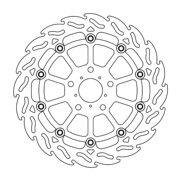 MMT Flame front disc right: Honda CB500X 2022