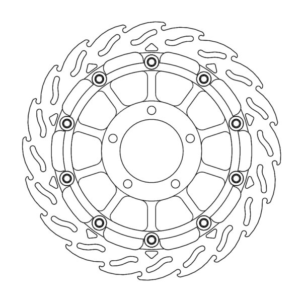 MMT Racing Flame front disc left Triumph: Speed Triple