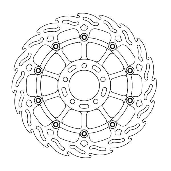 MMT Flame front disc right Kawa: ZX-10RR