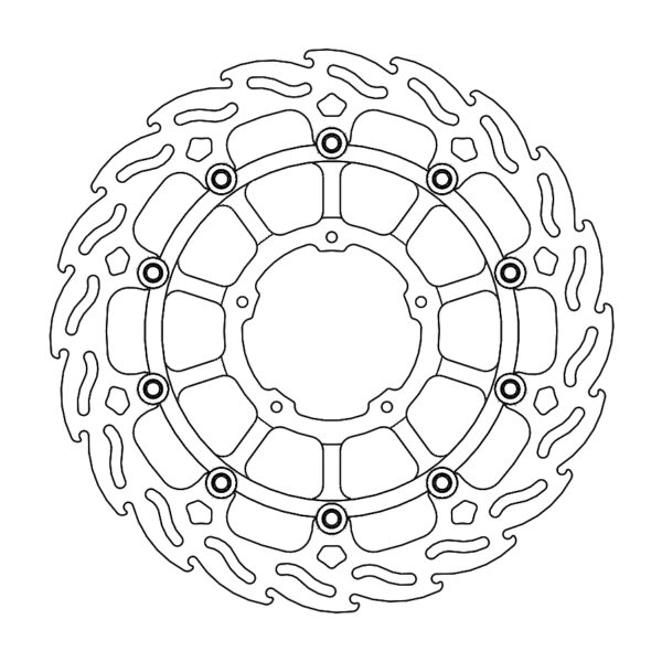 MMT Flame front disc right Honda: CBR1000RR-R Fireblade