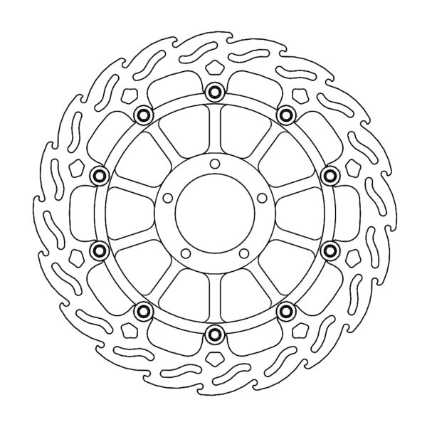 MMT Flame front disc left Ducati: Superbike 5mm