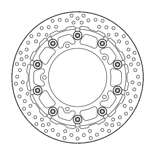MMT Prof. Halo front disc Yamaha: R3, R7 T-floater