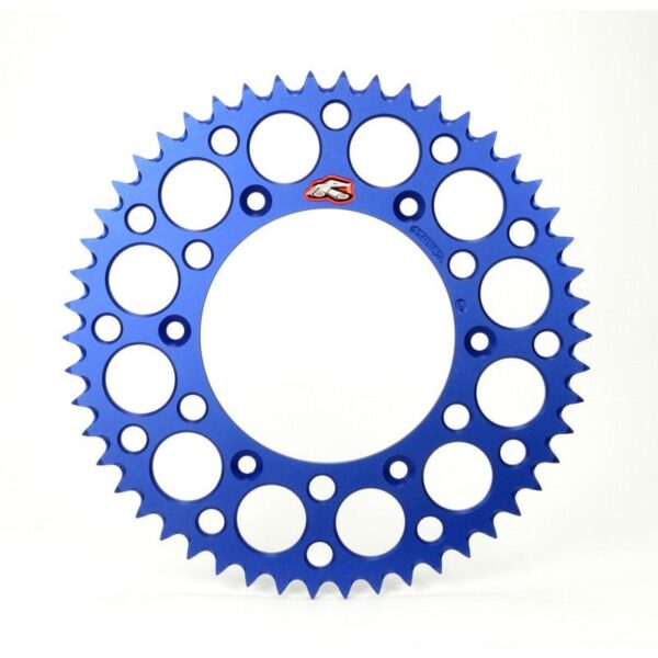 Renthal achtertandwiel 50 tands ultralight aluminium Blauw Fantic XX/XE 125 2021 & Yamaha YZ/YZ F 125/250/450 99-