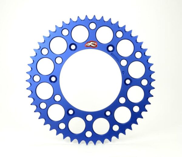 Renthal achtertandwiel 49 tands ultralight aluminium blauw Fantic XX/XE 125 2021 & Yamaha YZ/YZ F 125/250/450 99-