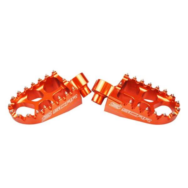 SCAR Footpegs 'Rac'fits for SX+F 98-15 Beta/She/Husa OR