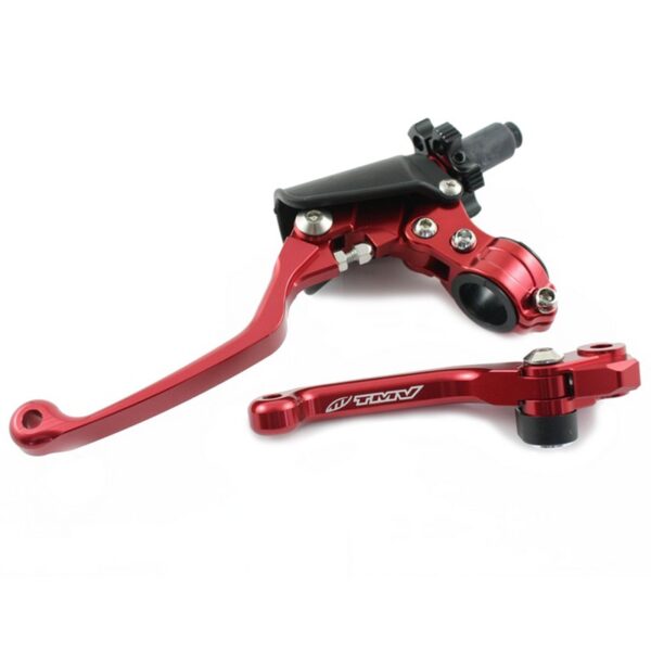 *TMV Folding Lever Set CR250F 07-.. CR450F 07-16 Red