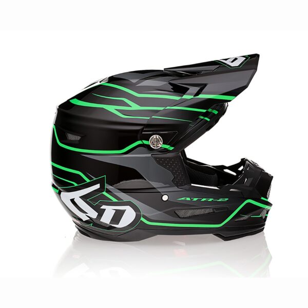 6D Helmet ATR-2 Phase Black/Green Gloss