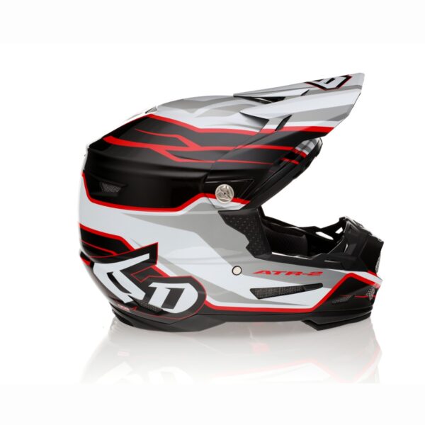 6D Helmet ATR-2 Phase White/Red Gloss