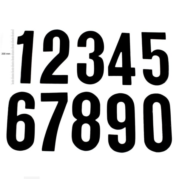 **TMV Digits 200mm Black '3' (20pcs)