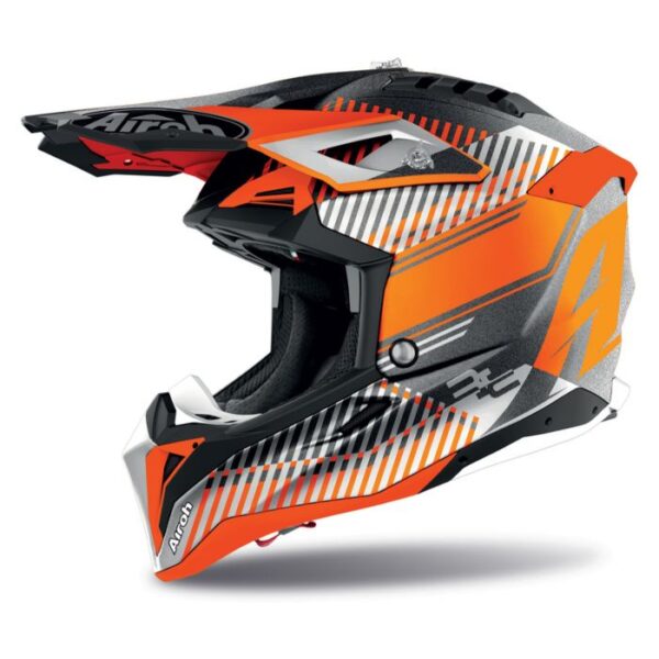 Airoh Helmet Aviator 3 Wave Orange Matt
