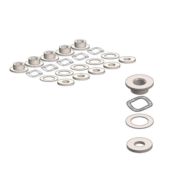 MMT BMW fitting kit for OEM riveted 4.5mm 12/2007->