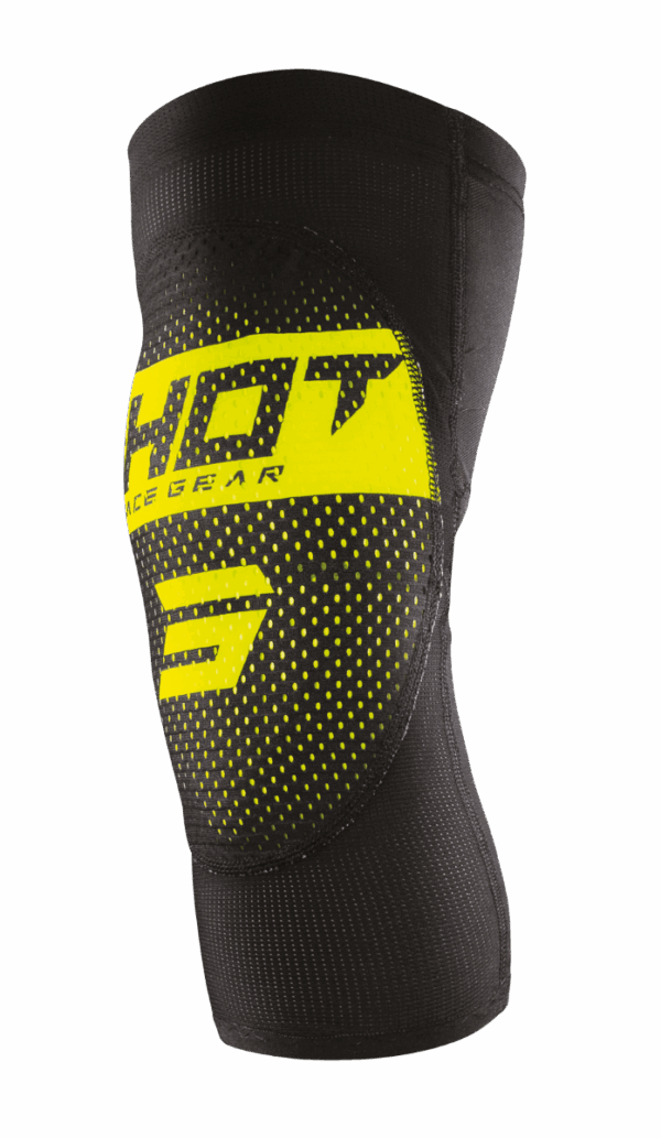 SHOT Knee Guards Airlight Adult/Youth Black Neon Yellow