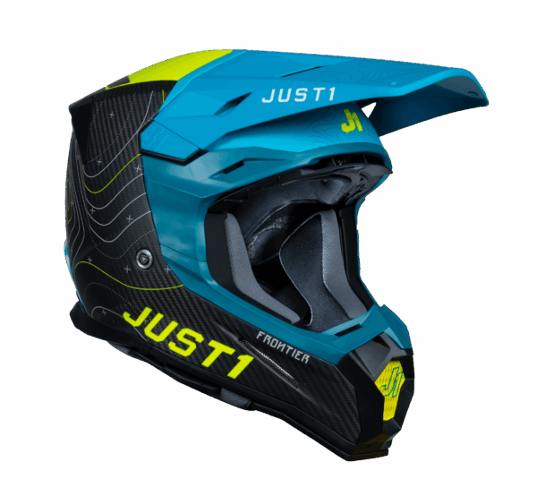 Just1 Helmet J-22 C Frontier Yellow/Fluo Blue/Carbon