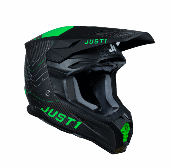 Just1 Helmet J-22 C Frontier Fluo Green/Black Carbon