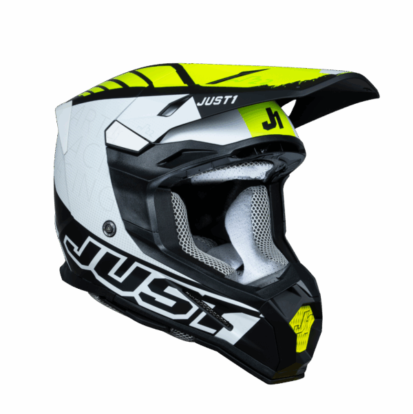 Just1 Helmet J-22 F Dynamo Fluo Yellow/White/Black