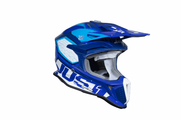 Just1 Helmet J-18 F Hexa White/Blue