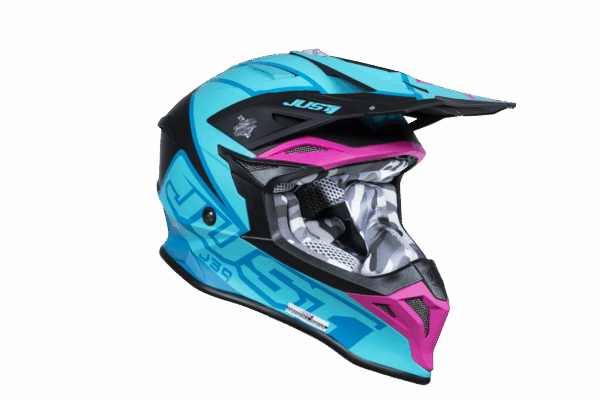 Just1 Helmet J-39 Thruster Petrol Blue/Fuxia/Black