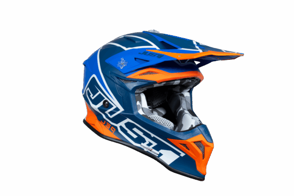 Just1 Helmet J-39 Thruster White/Fluo Orange/Blue