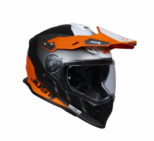 Just1 Helmet J-34 Pro Outerspace White/Fluo Orange/Black