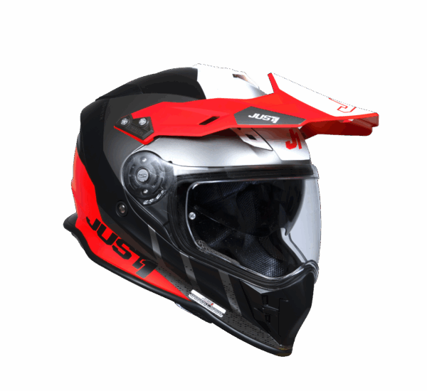 Just1 Helmet J-34 Pro Outerspace Fluo Red/Black