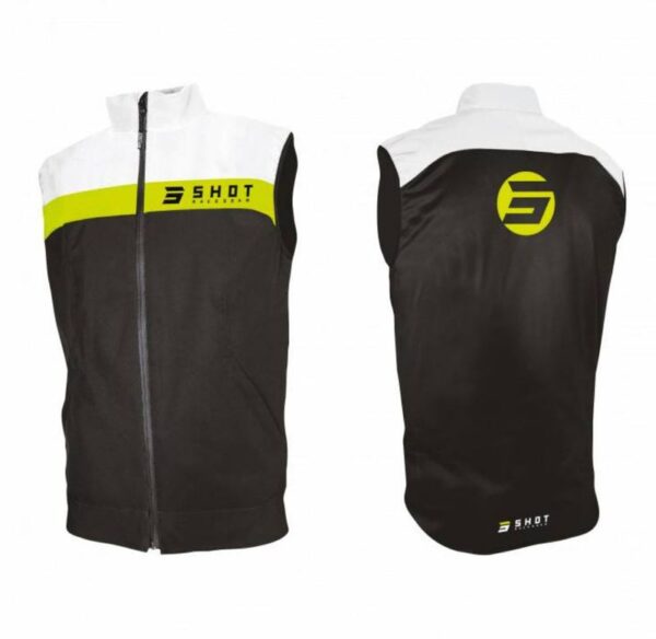 SHOT Bodywarmer Team Black Neon Yellow