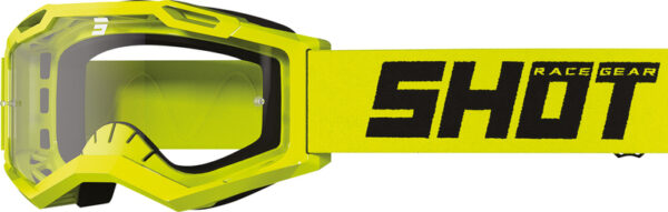 SHOT Goggles Assault 2.0 Solid Neon Yellow Glossy