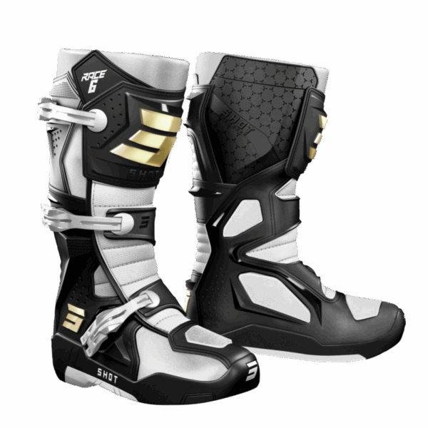 Shot Boots Race 6 Black/Grey/Chrome