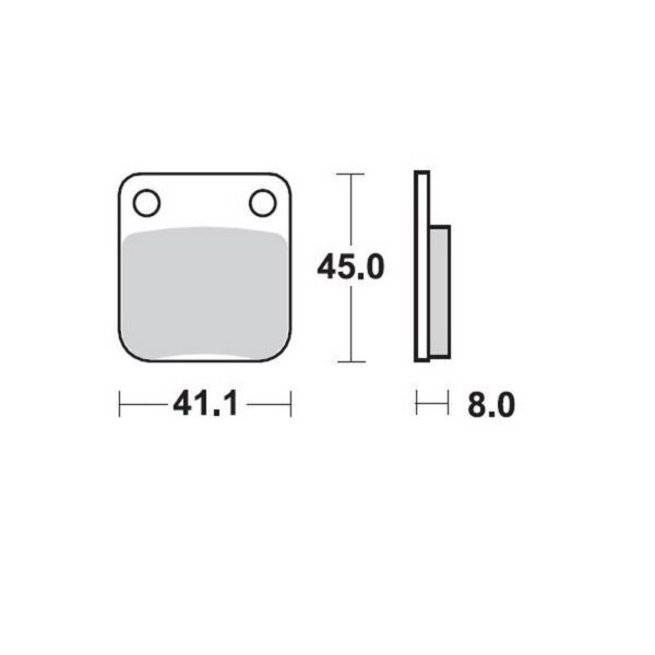 MMT Brake Pad Front Husqvarna/Yamaha/Suzuki ATV